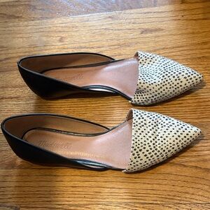 Madewell Black and White Polka Dot Flats